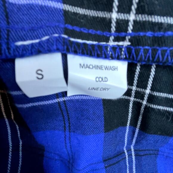 Rudie Babydoll Dress Blue Small Plaid Ringer Playful Twirl Whimsical Schoolgirl - Picture 4 of 7